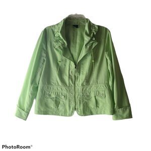 TRIBAL Pistachio Green Rain Jacket- size 14